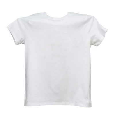Contemporary Home Living 36" White Hanes Ladies T-Shirt Plain Small