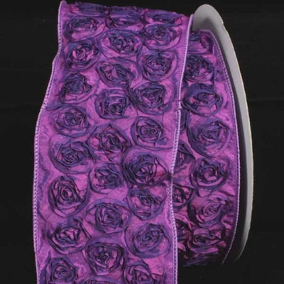 The Ribbon People Contemporary Roses Wired Craft Ribbon 4" x 10 Yards