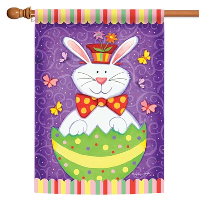 Toland Home Garden Easter Rabbit Egg Outdoor House Flag 40" x 28"
