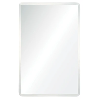 Signature Home Collection 36" Clear Unframed Beveled Rectangular Wall Mirror