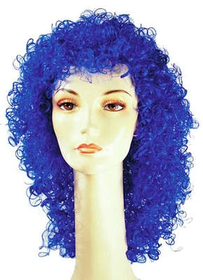 The Costume Center Blue Wet Look Women Adult Halloween Wig Costume Accessory - One Size