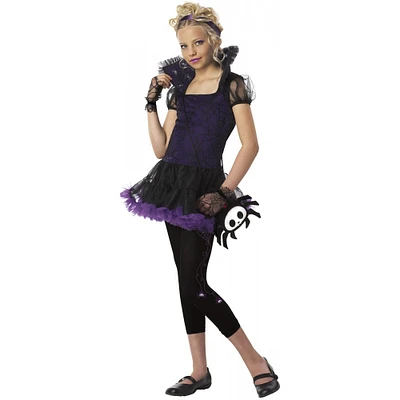Skelanimals Girl's Purple and Black Timmy The Spider Halloween Costume - Small