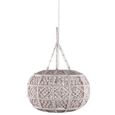 Signature Home Collection 18" White Traditional Round Ceiling Light Fixture