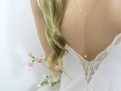 Herkimer Diamond Backdrop Necklace