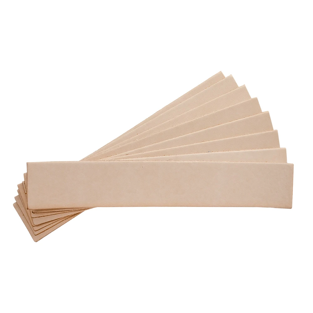 Realeather Leather Bookmarks 7"X1.25" 8/Pkg