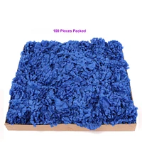 Artificial Carnation Picks, 5-Inch, 3.5" Wide, Box of 100, Realistic Silk Flowers, Flexible & Durable Stems, Royal Blue, Spring & Summer, Floral Picks, Parties & Events, Home & Office Decor