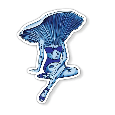 Lady Lactarius | Pack of 3 Mushroom Pinup Girl Stickers