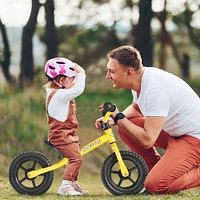 Kids No Pedal Balance Bike with Adjustable Handlebar and Seat