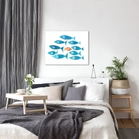 Fish Cluster by TJ Heiser Gallery Wrapped Canvas