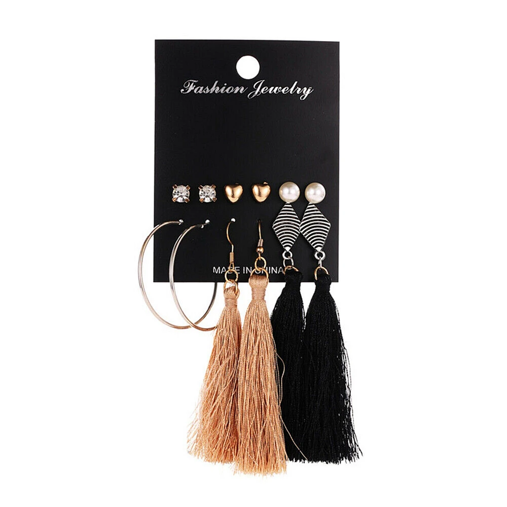 Kitcheniva Bohemian Womens Earrings Jewelry Accessories 6 Pairs Set