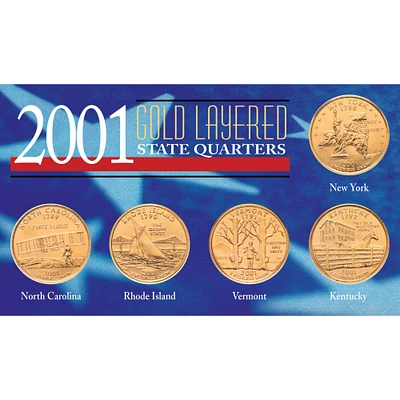 Gold-Layered State Quarters