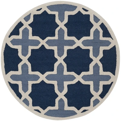 Safavieh   Cambridge CAM127A Handmade Blue / Ivory Rug