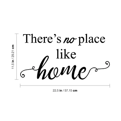 Kitcheniva Vinyl Wall Art Decal - There's No Place Like Home 11.5" x 22.5"