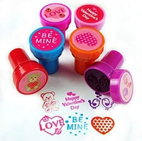 TINYMILLS 24 Pcs Valentine's Day Stampers for Kids Valentine's Day Classroom Exchange Party Favors Goody Bag Treat Bag Stuffers