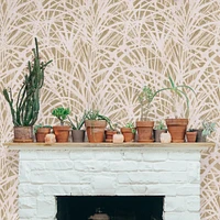 Tempaper & Co. Grassroots Peel and Stick Wallpaper, Wheat, 28 sq. ft.