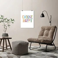 Choose Happy by Motivated Type  Poster - Americanflat