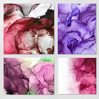 Pixiss Alcohol Ink Paper 50 Sheets Heavy Weight Paper for Alcohol Ink & Watercolor, Synthetic Paper A4 8x12 Inches (210x297mm), 300gsm