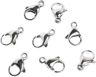 John Bead Stainless Steel Silver Lobster Clasps