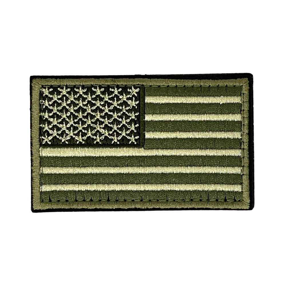 JupiterGear Tactical USA Flag Patch with Detachable Backing