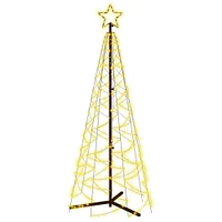 2x6 ft Christmas Cone Tree with 200 Warm White LEDs