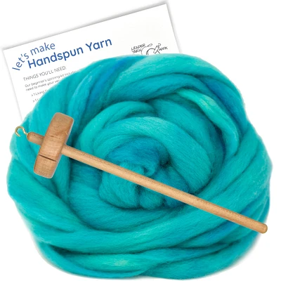 LEARN TO SPIN - Beginner's Spinning Kit with Pre-Drafted BFL Roving