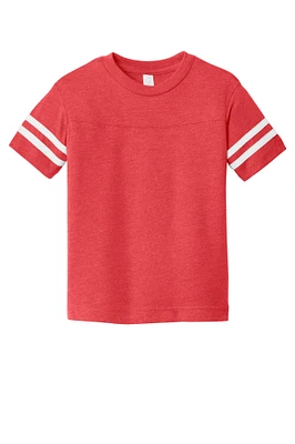 Toddler Football Fine Jersey Tee | Playful and Comfortable Choice for Your Little One's Active Days,100% Combed Ring Spun Cotton Fine Jersey, This Tee Features a Ribbed Collar, Ensuring Your Toddler Is Both Stylish and Ready for the Game | RADYAN®