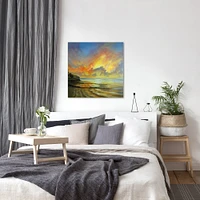 Sunset by Sandra Francis 10x10 Gallery Wrapped Canvas - Americanflat