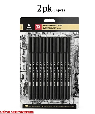 Arteza 0.4mm Fineliner Pens 2pack