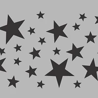 Scattered Stars Cake Stencil | C999 by Designer Stencils | Cake Decorating Tools | Baking Stencils for Royal Icing, Airbrush, Dusting Powder | Reusable Plastic Food Grade Stencil for Cakes | Easy to Use & Clean Cake Stencil