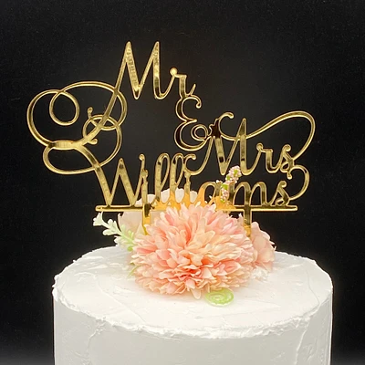 Wedding cake topper, Cake Topper, Cake toppers custom, last name cake topper, gold wedding decor, cake toppers for wedding, wedding cake