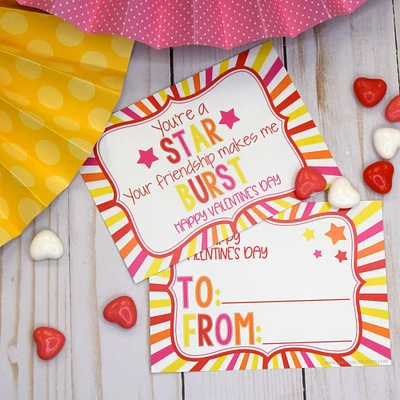 Candy Classroom Valentine Exchange Cards