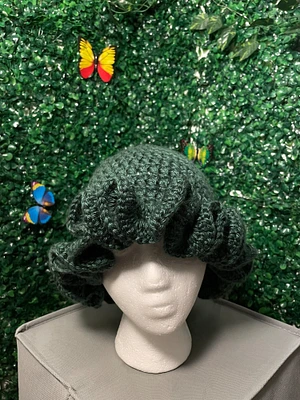 Crocheted Ruffle Bucket Hat