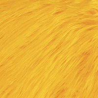 FabricLA Shaggy Faux Fur by The Yard | 144" x 60" | Craft & Hobby Supply for DIY Coats, Home Decor, Apparel, Vests, Jackets, Rugs, Throw Blankets, Pillows | Golden Yellow, 4 Yards