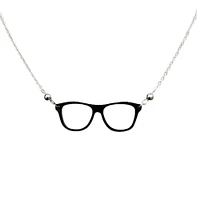 Nerd Glasses Necklace, Reader Gift, Librarian Gift, Student Gift, Optician Gift, Optometrist Gift, Geek Gift