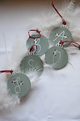 Christmas Ornaments with Initials