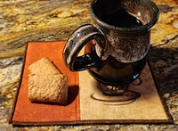 Coffee Mug Rug (Snack Mat) Retro Style
