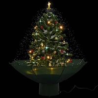 Snowing Christmas Tree with Umbrella Base 2 ft