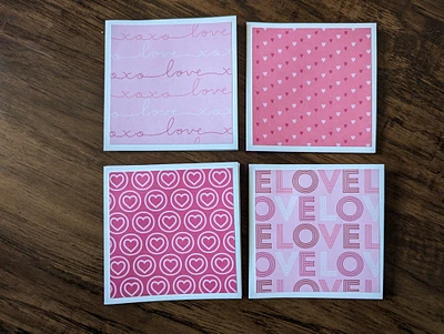 Valentine's Mini Note Cards