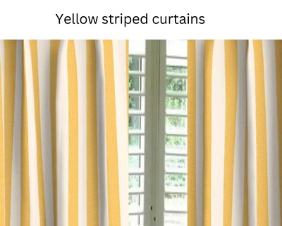 Drapery Loft custom made and white striped curtains any length
