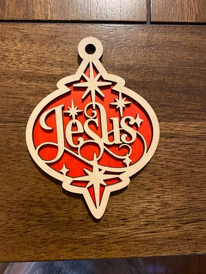 Jesus Christmas Ornament