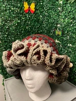 Crocheted Ruffle Bucket Hat