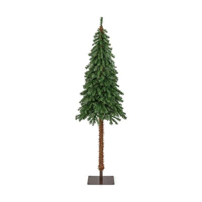 Indoor Artificial 6 Feet Pre-Lit Slim Pencil Christmas Tree