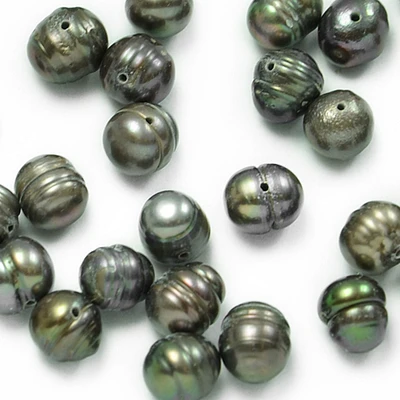 Freshwater Pearl Beads - Gray - 6-7mm - 8" Strand