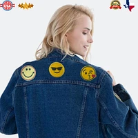 Enhance Your Style with Emoji Patches for Clothes|Customs, Patchwork or gift and personalize patch for clothes | Fun and Expressive Embroidered Designs | RADYAN®