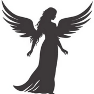 Angel Girl Vinyl Decal Sticker for tumblers walls cars trucks windows wood metal plastic plates cups christmas gifts