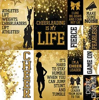 Reminisce Cheerleading: 12x12 Poster Sticker Sheet