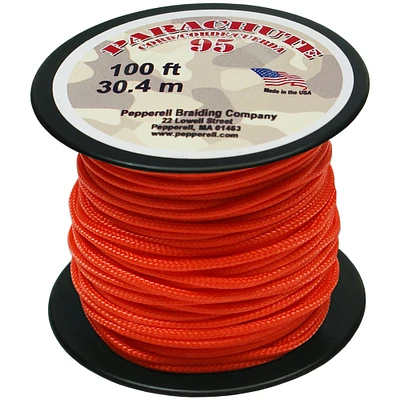 Pepperell Braiding Company Parachute Cord 1.9Mmx100'-Neon Orange