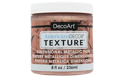 Decoart Americana Texture Metallics 8oz Rose Gold