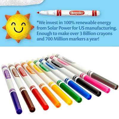 Crayola Fine Line Markers-Classic Colors 10/Pkg