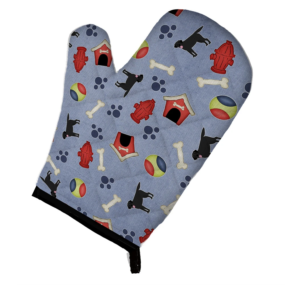 "Caroline's Treasures BB4102OVMT Dog House Collection Black Labrador Retriever Oven Mitt, 12"" by 8.5"", Multicolor"